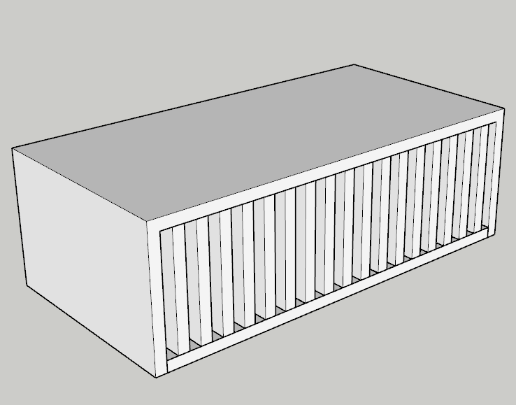 圖4-2冷卻塔進風消聲器效果圖 圖4-2冷卻塔進風消聲器效果圖